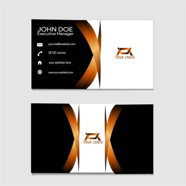 Lüks kartvizit tasarımı modern kartvizit tasarımı - vektör