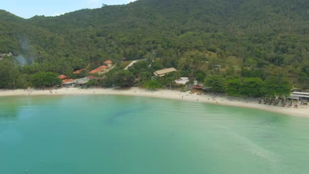 Luchtfoto Van Koh Phangan Eiland Thailand — Stockvideo