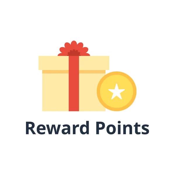 Reward Points Icon Vector Loyalty Program Concept Customer Rewards Concept — Stock Vector