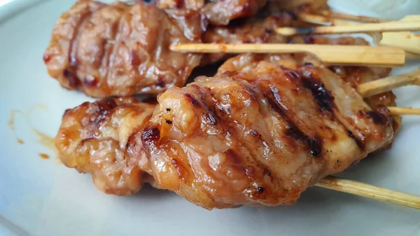 Parrilla Carne Tradicional Para Desayuno Almuerzo — Foto de Stock