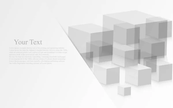 Conception Couverture Structure Simple Cube — Image vectorielle