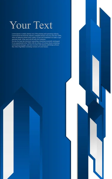 Abstraktes Blaues Element Vertikales Cover Hintergrundkonzept — Stockvektor