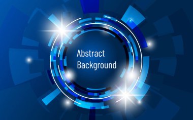 Kurumsal arkaplan sunumu için soyut mavi teknoloji