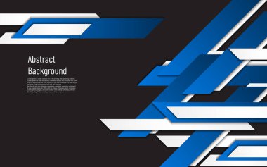 soyut mavi şekil örtüşmesi ve siyah arkaplan