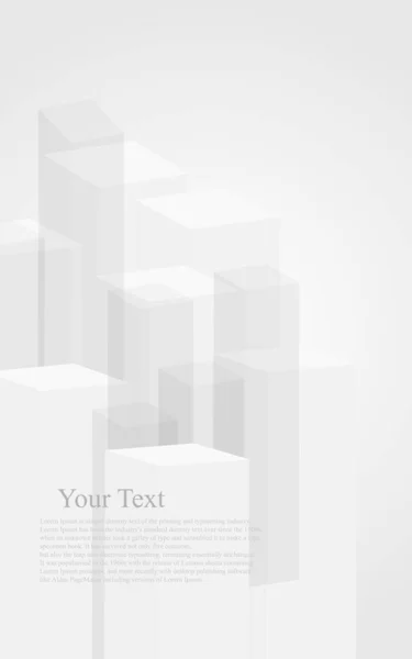 Multiple Vertical Gray Brick White Background Design — Stock Vector