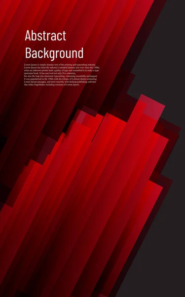 Abstrakte Rote Gradienten Geometrisches Überlappungsdesign — Stockvektor