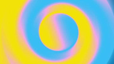 Mavi ve Sarı Gradyan ile Parlak Renkli Girdap