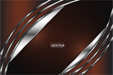  Metal arkaplan kahverengi ve gümüş koyu uzay vektörü çizimi