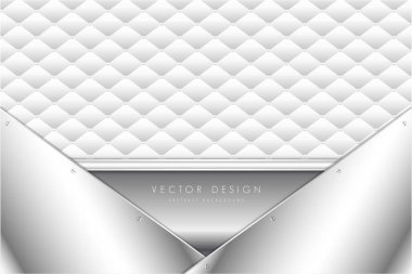  Döşeme beyaz alanı olan gri metaliğin lüks arka planı.