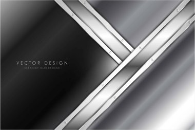  Gri ve gümüş metalik karanlık uzay modern tasarımının soyut arka plan lüksü.