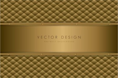  Düğün davetiyesi illüstrasyonu için döşenmiş altın arka plan lüksü.