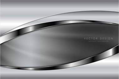  Gri ve gümüş metalik karanlık uzay modern tasarımının soyut arka plan lüksü.