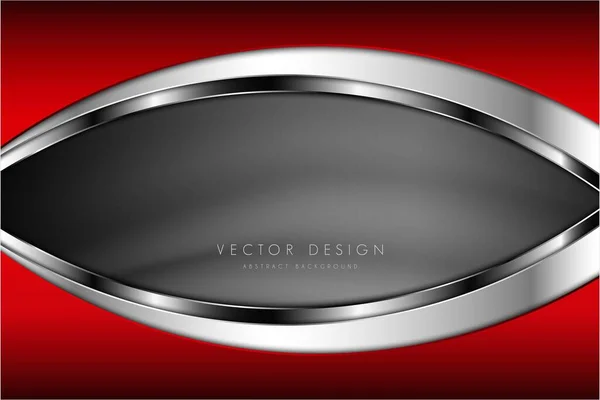 Abstrakter Hintergrund Luxus Von Rotem Metall Modernes Design Vektor Illustration — Stockvektor
