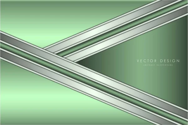 Fond Abstrait Avec Illustration Vectorielle Concept Métallique Technologie Verte — Image vectorielle