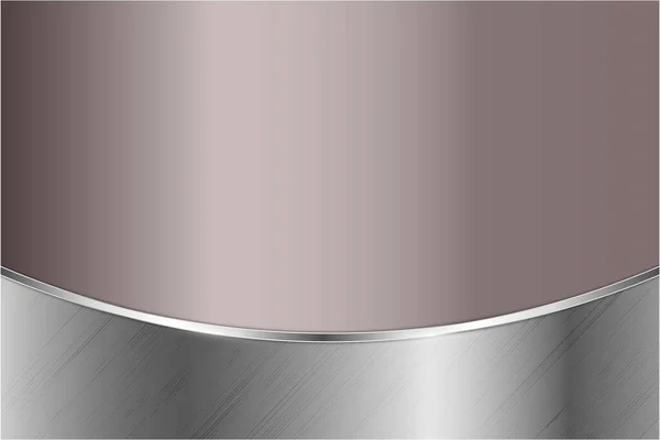金属的な背景 シルバー光沢のあるグレーとピンクの高級 エレガントな金属モダンデザイン — ストックベクタ