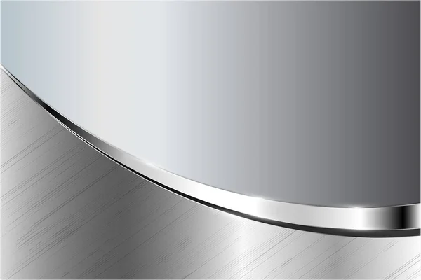 金属的な背景 グレーとシルバーの高級感 エレガントな金属モダンデザイン — ストックベクタ
