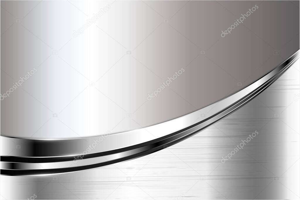  Metallic background. Luxury of gray and silver. Elegant metal modern design.