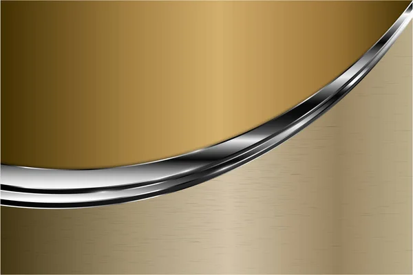 金属背景 金光闪闪 银光闪闪 优雅的金金属现代设计 — 图库矢量图片