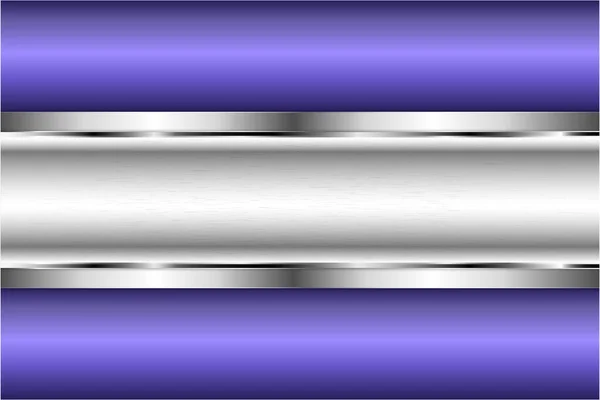 金属的な背景 紫と銀の贅沢 エレガントな金属モダンデザイン — ストックベクタ