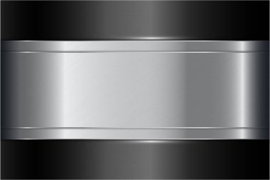  Metalik arka plan. Koyu uzay metal teknolojisi kavramına sahip gri ve gümüş..