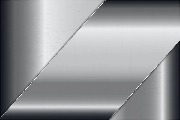 Metallic Background Gray Silver Texture Metal Technology Concept — Stock Vector