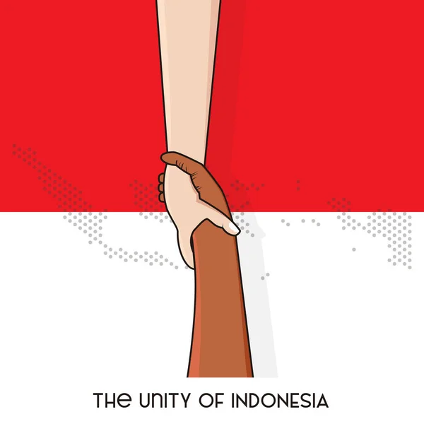 Sila Ketiga Persdatuan Indonesia - Stok Vektor