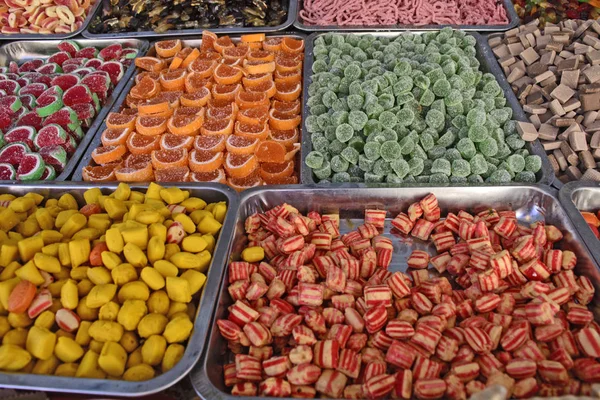 Various Sweets Market Offer Customers — Stock Photo, Image