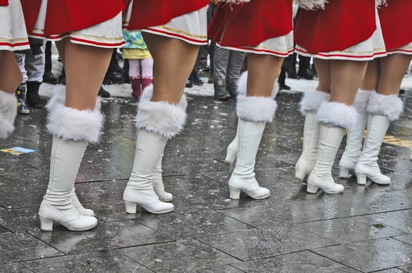Street promotion of the majorettes of the festival spring.
