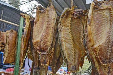 Sazan füme ve kurutulmuş