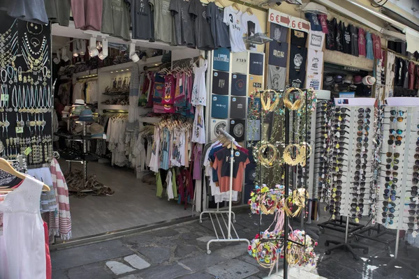 Winkelstraat in Athene — Stockfoto