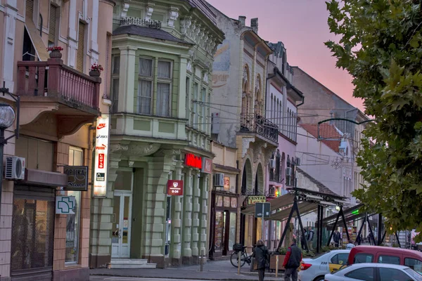 Zrenjanin Sérvia Outubro 2019 Cidade Velha Zrenjanin Final Dia Antes — Fotografia de Stock