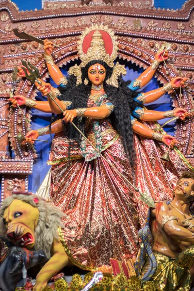 Dyrkan Gudinnan Durga — Stockfoto