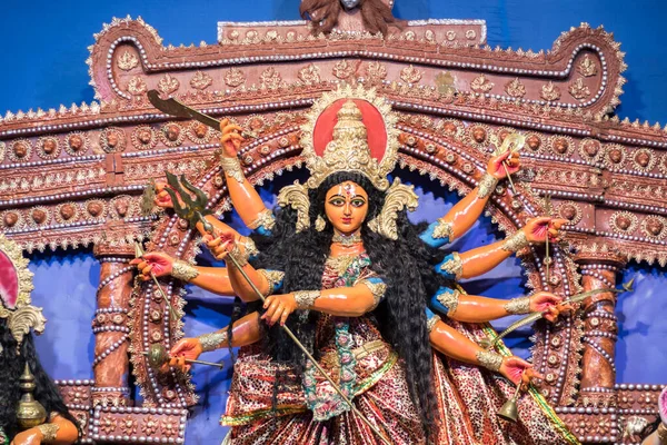 Dyrkan Gudinnan Durga — Stockfoto