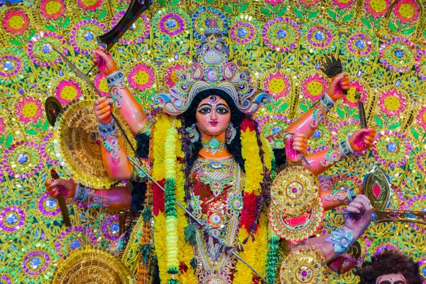 Dyrka Hinduiska Gudinnan Durga — Stockfoto