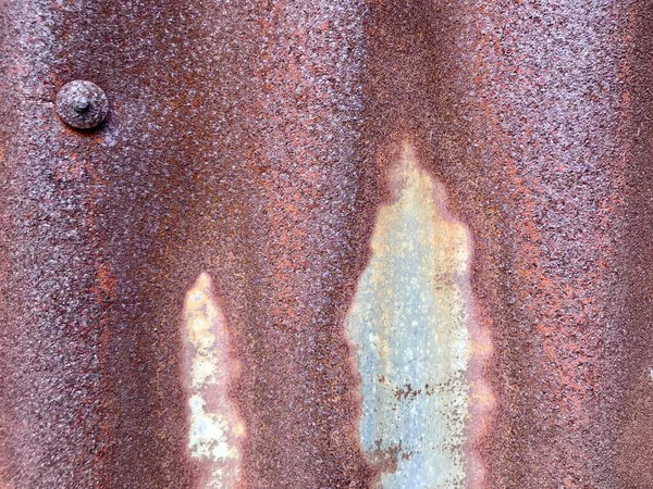 Wandoberfläche Aus Zink Rostiger Hintergrund — Stockfoto