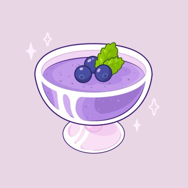 Meyveli dondurmalı puding.