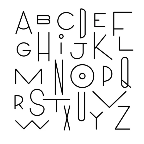 Alphabet Vectoriel Lettres Motif Fond Illustration — Image vectorielle