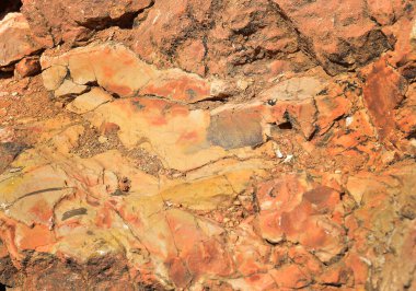 Turuncu granitle desenli kaya arka planı