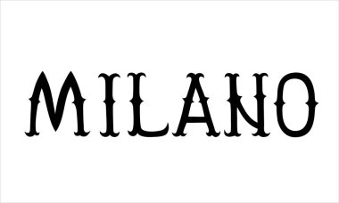 Eski tarz Milano harf etiketi