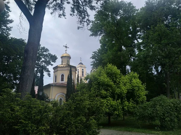 Vitryska Kyrkan Skogen — Stockfoto