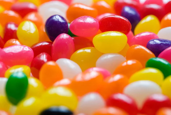 Çok renkli jöleli şeker çeşitleri..