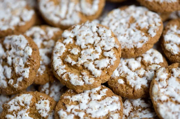 Dondurulmuş yulaflı kurabiye çeşitleri..