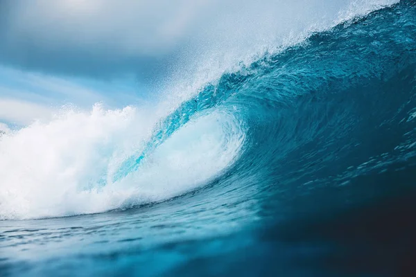 Foto Vackra Rena Blå Havet Våg För Bakgrund — Stockfoto