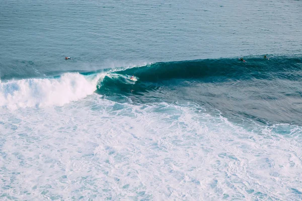 Foto Bela Onda Mar Azul Limpo Para Fundo — Fotografia de Stock