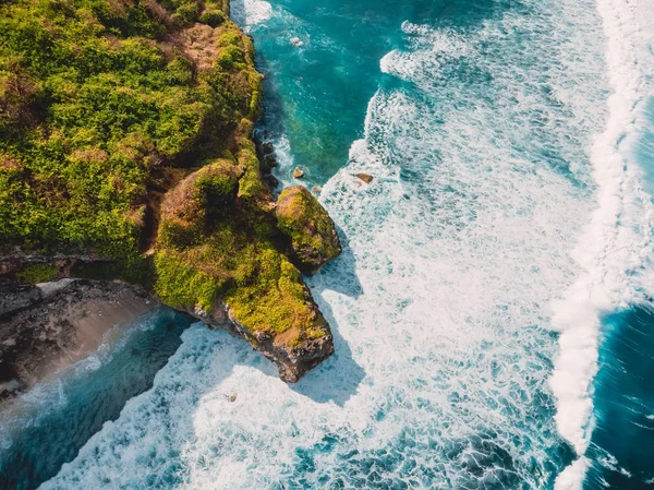Vista Aérea Rocas Océanos Trópicos — Foto de Stock