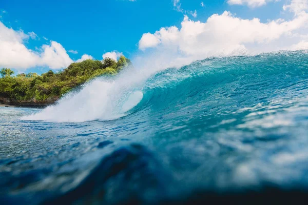 Crashing Perfect Wave Sea Breaking Barrel Wave — Stock Photo, Image