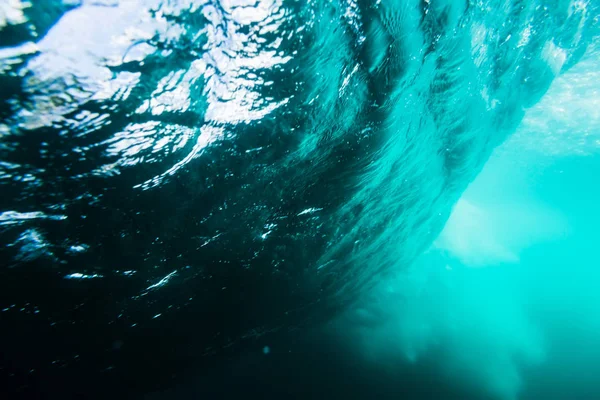 Vista Subaquática Água Azul Oceano Fotos De Bancos De Imagens