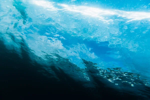 Underwater Barrel Wave Tropical Sea Oahu — Stock Photo, Image