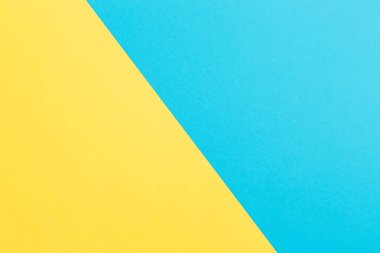 Mavi ve sarı geometri doku arka plan. Ukrayna bayrağı. Düz yatıyordu. Üstten görünüm