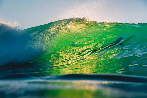 Dokonalé Vlny Při Západu Slunce Vlny Oceánu Pro Surfování Havaji — Stock fotografie